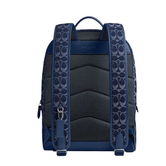 NWT Coach Carter Backpack In Monogrammed Denim - Picture 2 of 13